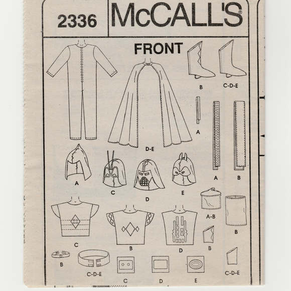 Batman or Super Hero Costume-Child-Sewing Pattern - Picture 3 of 4